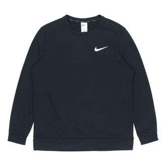 Nike Df Ls Crw Casual Sports Knit Pullover Black CZ7396-010