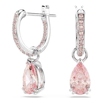 Swarovski Attract Drop Oorbellen - Dames - Oorbellen - Roze - ONE Size - Accessoires