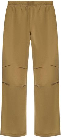 Maison Margiela cut-out detailing track pants - men - Polyester/Cotton - L - Neutrals