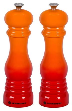 LE CREUSET Salt & Pepper Mill Set in Flame at Nordstrom