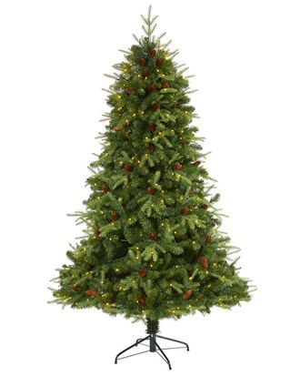Nearly Natural 7Ft. Wellington Spruce Natural Look Artificial Christmas Tree