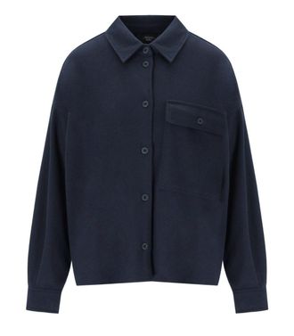 Max Mara Max Mara Vweekend Nancy Blue Shirt Jacket