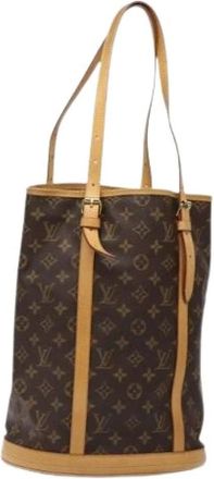Louis Vuitton Pre-owned Bucket Bags, female, Brown, Size: ONE SIZE Pre-owned Canvas Bucket Bag