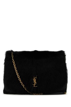 Saint Laurent Black shearling Jamie 4.3 shoulder bag