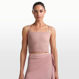 Nike Womens SKIMS Ribbed Seamless Cami Tank Top in Pink | BABRA10223W-HEC