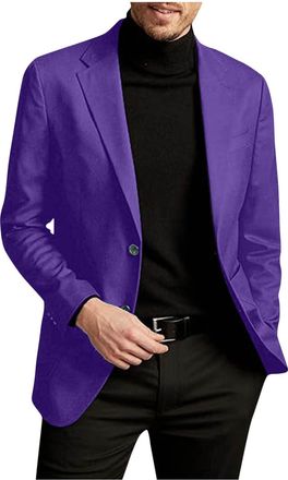 Generic Mens Blazer Clearance UK Autumn/Winter Suit Jacket Formal Suit Jackets Casual Regular Fit Single Breasted Coat Solid Color Long Sleeve Smart Suit Blaz