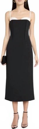 Jonathan Simkhai Kristen Dress In Black Multi