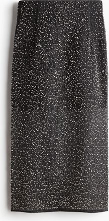 H&M Jupe aus Organza mit Verzierungen - Schwarz