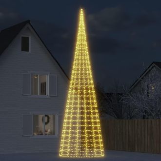 vidaXL &Aacute;rbol De Navidad 3000 Led Blanco C&aacute;lido 800 Cm Vidaxl