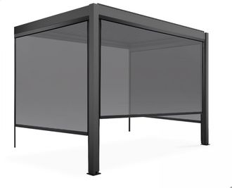 Oviala P&eacute;rgola bioclim&aacute;tica adosada de 3x3m y 3 estores de 2,66x2,4m