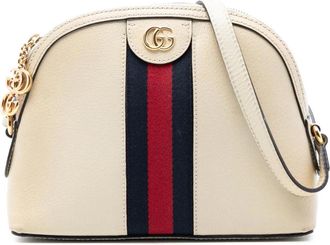 Gucci Pre-owned Cross Body Bags, female, White, Size: ONE SIZE Pre-owned Ophidia Dome Crossbody Bag