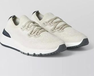 Brunello Cucinelli knit runner sneakers cotton blend design