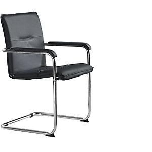 Nowy Styl Nowy Styl - Silla Oscilante Con Tapiz De Piel Aut&eacute;ntica Armaz&oacute;n Cromado