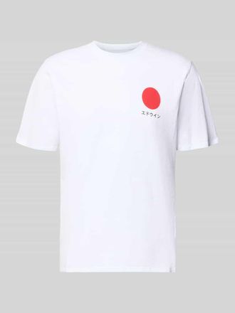 Edwin T-Shirt aus reiner Baumwolle Modell JAPANESE SUN in Weiss, Gr&ouml;&szlig;e XXL