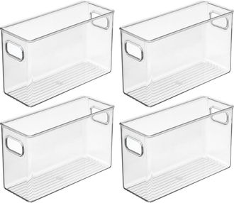 iDesign Set of 4 Pantry Storage Bins with Handles - Clear at Nordstrom