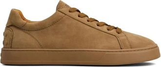 Tod's Schoenen, Heren, Bruin, 40 EU, Leer, Suede Low-Top Sneakers