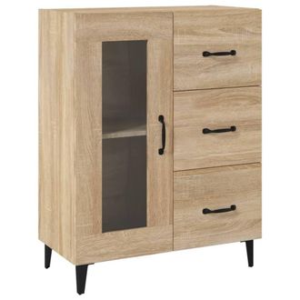 Berkfield Home Sideboard Sonoma Oak 69.5x34x90 cm Engineered Wood in Light Tan