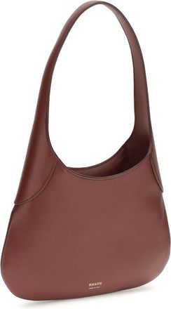 Khaite Womens Bordeaux Calf Leather Bos Taurus Shoulder Bag