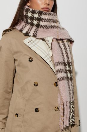 Burberry Wool Scarf, Unisex, Pink