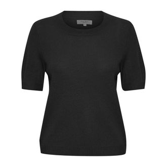 Part Two Cashmere Knitwear, female, Black, Size: L Black Cashmere Knit Sweater