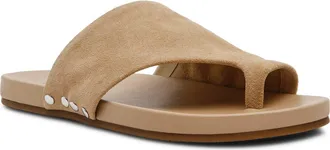 Steve Madden Kessey Slide Sandal in Sand Suede at Nordstrom, Size 5.5