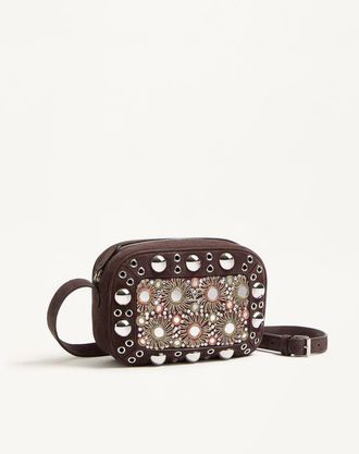 Valentino Garavani Borsa A Tracolla Piccola Valentino Garavani Nellcôte Ricamata Donna MULTICOLOR/TESTA DI MORO UNI