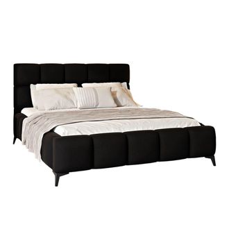 Petits Meubles Cama canap&eacute; 180x200 con somier Madera de pino Negro