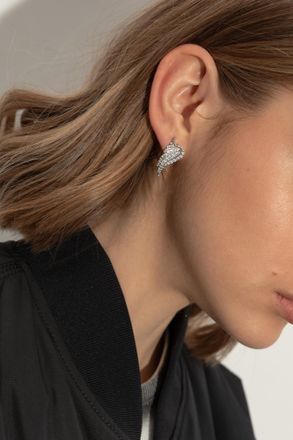 Zadig&Voltaire Brass Earrings, Womens, Silver