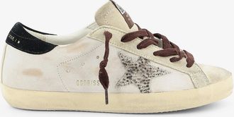 Golden Goose Sneakers Super-star in suede con iconico logo laterale - GOLDEN GOOSE DELUXE BRAND - gender_Woman
