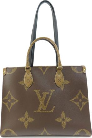Louis Vuitton Brown Monogram Reverse Tote Bag (Pre-Owned)