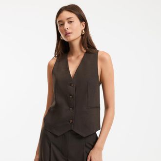 La Redoute Collections Kort gilet, slank model