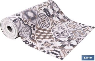 cofan Cofan - Rollo De Alfombra Vinilica Dise&ntilde;o Arabesco 84% Vinilo 16% Poliester 52 X 20 M