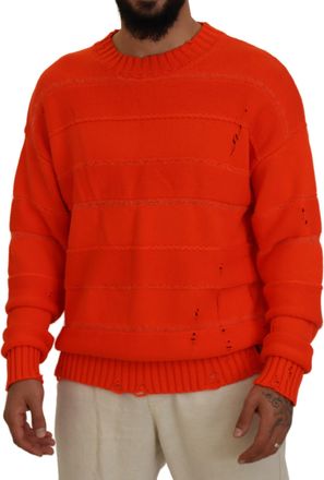 Dsquared2 Dsquared&sup2; Cotton Long Sleeves Men Pullover Mens Sweater (Pre-Owned)