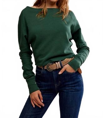 Free People Jess Long Sleeve Top In Seamoss