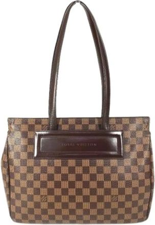 Louis Vuitton Pre-owned Damier Canvas Tote Bag - Dames - Vintage Shopper - Bruin - ONE Size - Vintage
