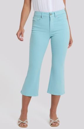NYDJ Monica High Waist Crop Kick Flare Jeans in Aqua Haze at Nordstrom, Size 18