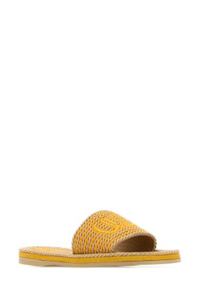 Chlo&eacute; Sand Slipper - Gold