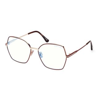 Tom Ford Glasses, female, Yellow, Size: 56 MM Blue Block Sunglasses