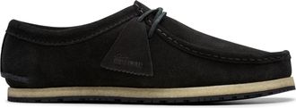 Clarks Godney Lace in Black Suede
