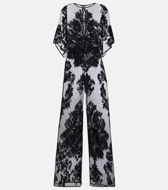 Norma Kamali Mono Obie de malla floral