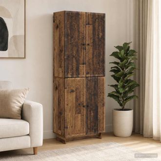 vidaXL Vidaxl Set Di Armadi 2 Pz Legno Antico Legno Ingegnerizzato