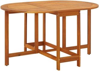 vidaXL Garden Table 130x90x72 cm Solid Acacia Wood Vidaxl