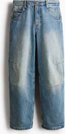H&M Baggy Darted Jeans in Light Denim Blue at Nordstrom, Size 28 X 30