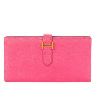 Herm&egrave;s Pre-owned Womens Bearn Wallet - Pink - One Size