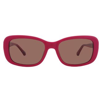 Moschino Brown Rectangular Ladies Sunglasses MOL060/S 0MU1/70 55