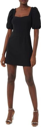 French Connection Whisper Back Cutout A-Line Dress in Black at Nordstrom, Size 10