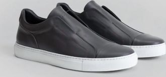 Robert Barakett Mens Delta Leather Sneaker In Taupe