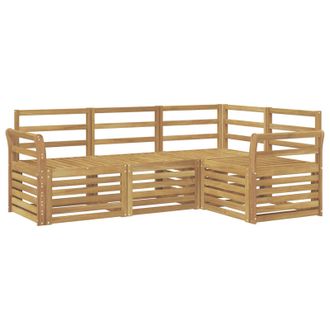 vidaXL Juegos De Sof&aacute;s 4 Pcs Blanco 190 X 130,5 X 73 Cm Vidaxl