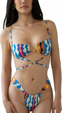 Montce Swim Womens Sandra Bikini Bottom In Abstract