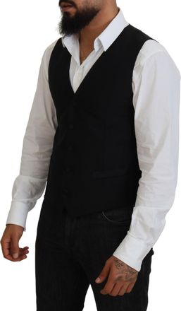 Dolce & Gabbana Virgin Wool Vest - Black